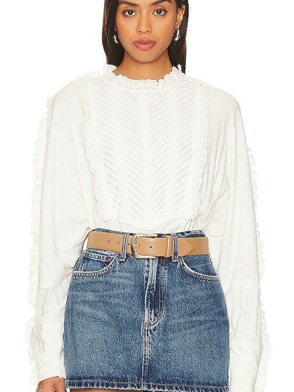 Free people more romance top- ivory- sz small